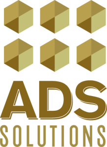 Logo ADS Solutions dorado