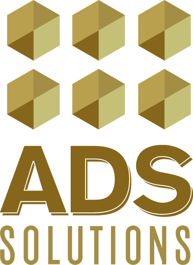 Logo ADS Solutions dorado
